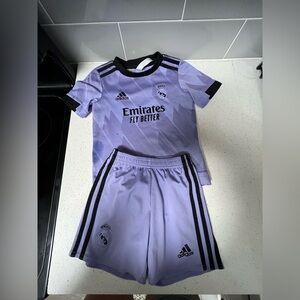 Adidas Kids Lavender Soccer Jersey Set